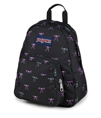 JanSport Half Pint Mini Backpack, 10.2 L - Durable Mini Bag Purse with Adjustable Shoulder Straps, Single Main Compartment, Zippered Stash Pocket, Bad Bows - color: Bad Bows