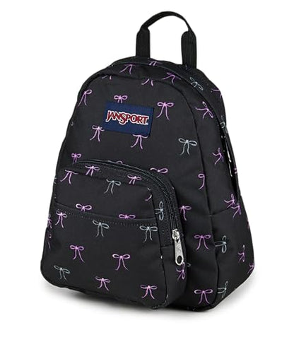JanSport Half Pint Mini Backpack, 10.2 L - Durable Mini Bag Purse with Adjustable Shoulder Straps, Single Main Compartment, Zippered Stash Pocket, Bad Bows - color: Bad Bows