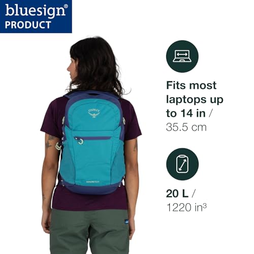 Osprey Daylite Plus Commuter Backpack - Lightweight, Everyday Pack with Laptop Sleeve and Water Bottle Pockets - Ideal for Work, School, and Travel with Versatile Storage, Green Belt/Green Canopy - color: Green Belt/Green Canopy