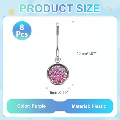 uxcell Zipper Pulls Charm, Zipper Pull Replacement Repair Zip Head Handle for Luggage Clothing - color: Purple