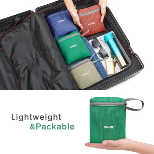 G4Free 10L Hiking Backpack Small Travel Hiking Daypack Lightweight Packable Backpack Casual Foldable Shoulder Bag - color: Green