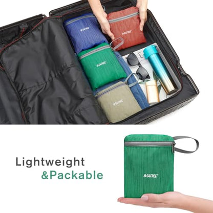 G4Free 10L Hiking Backpack Small Travel Hiking Daypack Lightweight Packable Backpack Casual Foldable Shoulder Bag - color: Green