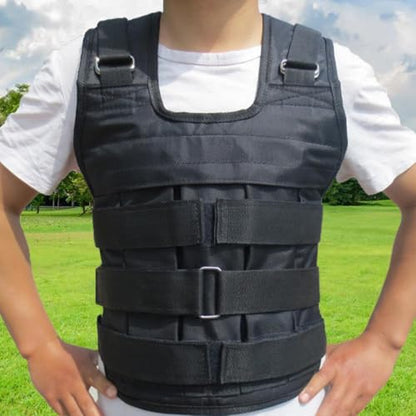 YIJU Adjustable Weighted Vest, Weighted Jacket, Weight Vest for Running, Weightlifting, Jogging, Boxing, Weights Not Included