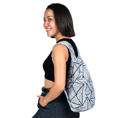 Nanobag Daypack - Ultralight 16L Foldable Travel & Hiking Backpack, Reusable, Packable, Collapsible Bag for Men & Women (Sketch) - color: Sketch