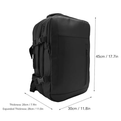 Jiawu Vacuum Backpack with Pump and Combination Lock, 55L Expandable Vacpack Backpack, Air Back Pack, Compression Vacuum Sealed Bags for Laptop, Travel, Business, Camping