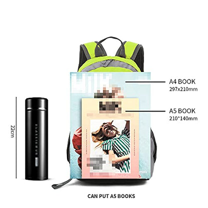 Bseash 10L Small Hiking Backpack for Kids Ages 3-6 Girls Boys Under 4 feet - color: Apple Green