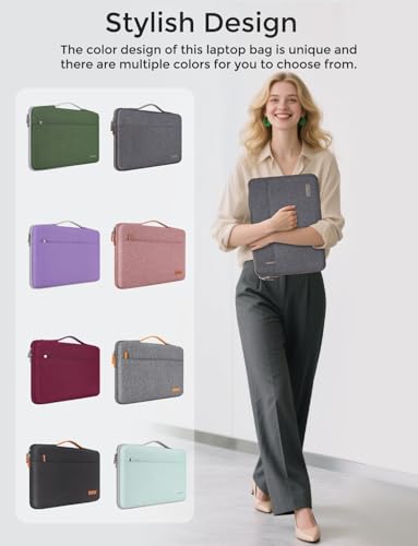 DOMISO Laptop Case Sleeve Protective Cover Compatible with MacBook Air 13 M4 M3 M2,MacBook Pro M2 M1,iPad Air/Pro,13 inch Dell,Lenovo, HP,Asus,Waterproof Computer Cases Bag with Handle,Dark Grey - color: Dark Grey, size: 13" for mac book