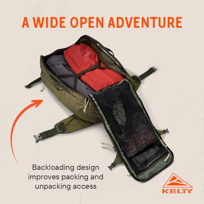 Kelty | Redwing Traveler Backpacks, Travel Pack for Adventure Travel - color: Burnt Olive, size: 50L