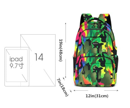 Casual Lightweight Backpacks for Boys & Girls, School Bookbags, 15 "Laptop Backpack, Travel Bag (213mclv) - color: 213mclv
