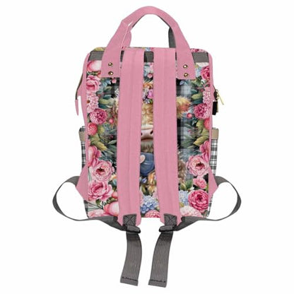Custom Diaper Bag with Name, Personalized School Bag Cute Calf Pattern, Monogram Nappy Backpack with Thermal Pockets for Adults Kids, Large Capacity Waterproof Diaper Bag, Travel Gifts - color: Color-11