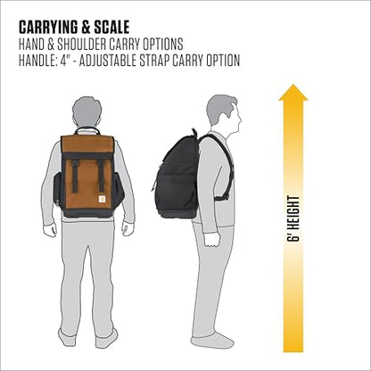 Carhartt Mens Station Tool Bag W/Adjustable Shoulder Straps, Durable, Water-Resistant Tool Organizer, Tool Backpack - style: Tool Backpack