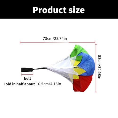 Running Speed Parachutes Speed Resistance Parachutes with Strap, Speed Drill Training Parachutes