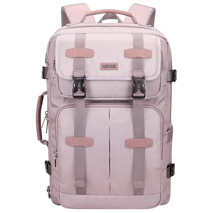 PIJUSHI Travel Backpack for Women Carry on Convertible Duffle Bag Flight Approved Luggage Backpack Fit 16-inch Laptop(PE053 Ashen Purple) - color: Ashen Purple