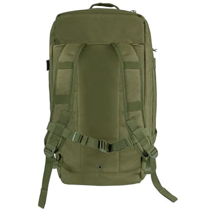 Rothco 3-In-1 Convertible Mission Duffle Bag, Olive Drab | 60L Large Travel Backpack, Heavy-Duty 900D Polyester, Gear Bag - color: Olive Drab