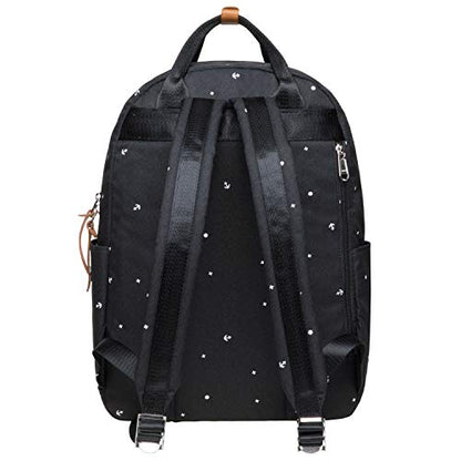 KAUKKO Lightweight Backpack Casual Travel Daypack Causal Backpack Shoulder Book Bag Multipurpose Daypacks - color: 07-2-black