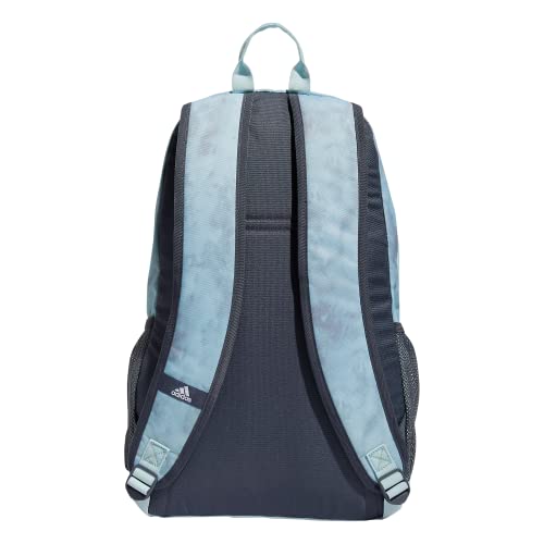 adidas Unisex Foundation Backpack for Laptop, Large Durable Athletic Gym Bag - color: Stone Wash Almost Blue-grey Two/Almost Blue/Silver Metallic, size: OSFA