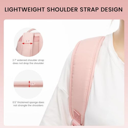 LOVEVOOK School Backpack for Teen Girls, Student Backpack Purse for 14-16 Teenage, Cute Kid Bookbag, Back to School Backpacks Fit 15.6 Inch Laptop, Large College Travel Bag, Pink - color: Pink