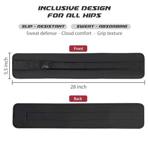 Adjustable Hip Thrust Belt - Home & Travel Glute Trainer | Lightweight & Foldable Design |Slip-Resistant Padding for Hip Protection