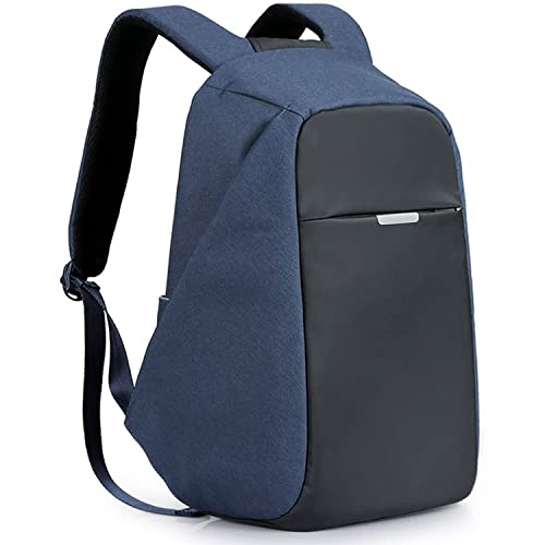 oscaurt Anti Theft Backpack 15.6 Inch Laptop Travel Backpack with Hidden Zipper and USB Charging Port Waterproof Business Computer Bag for Men & Women - color: Blue
