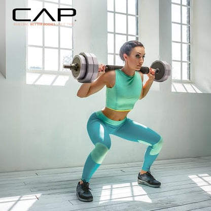 CAP Barbell Multi-Use Adjustable Weight Set - Versatile Dumbbell, Barbell & Kettlebell for Full-Body Workouts | 45lb and 66lb options - size: 45 lb Set
