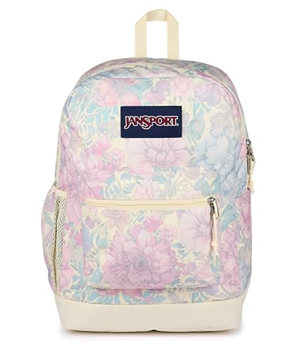 JanSport Cross Town Plus Backpack - Large Main Compartment, Side Water Bottle Pocket, 15-Inch Padded Laptop Sleeve - Faded Tapestry - color: Faded Tapestry