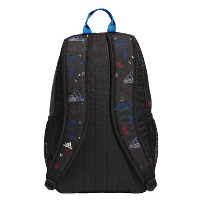 adidas Young BTS Creator 2 Backpack DISCONTINUED - color: Icon Brand Love Black/Bright Royal Blue