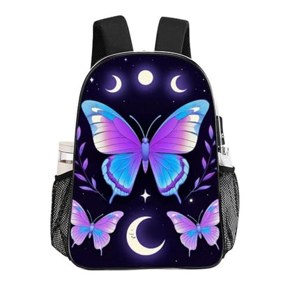 Rucksacks Lightweight Multipurpose Anti-Theft Magic Moon Moth Mystical Goth Astrology Art Shoulder Bag Big Capacity Traveling Camping Backpack With Side Pockets - color: Pattern 210