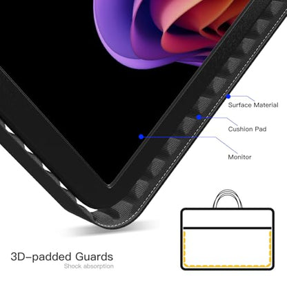 24 Inch Large Portable Monitor Case, Protective Carrying Sleeve for Ygretyrjh 24"/Hyangin 24"/Flytocca 23.8"/Redalf 23.8"/KEFEYA 23.8" Inch Large Portable Monitor with Stand Case Bag, Black - size: 24 Inch(W/Stand)