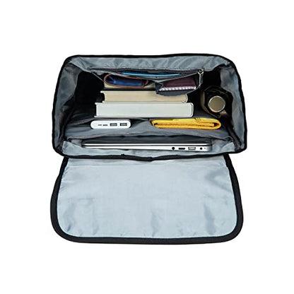 KAUKKO Laptop Backpack for Unisex, Casual Daypack Fits 15.6" Laptop (18-LINEN BLACK) - color: 18-linen Black