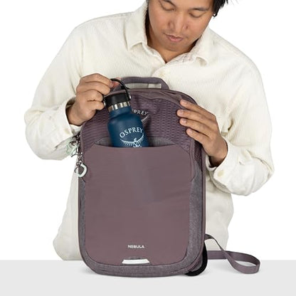 Osprey Nebula Shoulder Sling Bag - Crossbody Backpack with Laptop Sleeve and Bottle Pocket, Graphite Purple Heather - color: Graphite-purple Heather