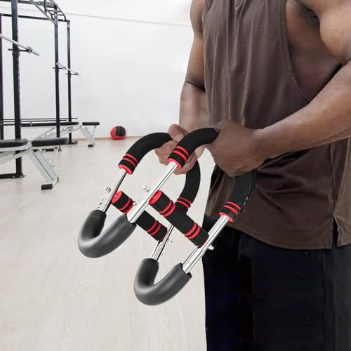 Twister Arm Trainer Upper Body Strength Builder 5 Levels Resistance Adjustment Detachable Arm Exercise Equipment U-Shaped Adjustable Trainer for Chest Wrists Back and Shoulders Exercise - color: Red
