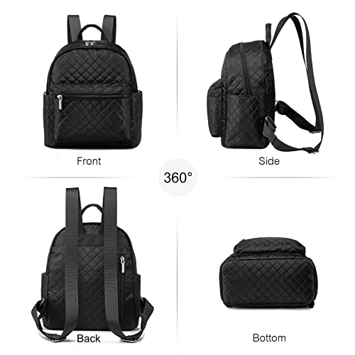 LOVEVOOK Backpack for Women Light Weight Waterproof Backpack Purses Daily Backpack… | Light Weight - color: Updated Black