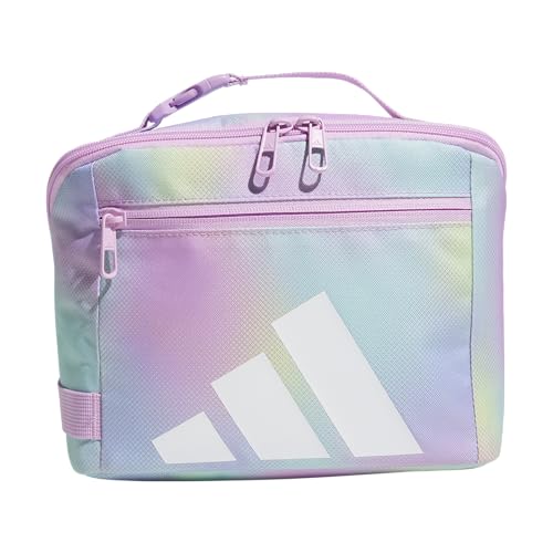 adidas Kids Affiliate Lunch Bag – Insulated Lunchbox for Girls and Boys, 6L - color: Halftone Gradient Bliss Lilac/Bliss Lilac Purple