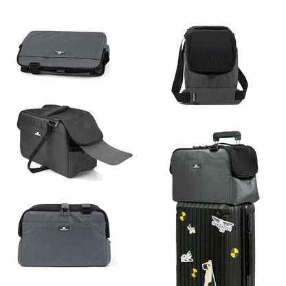 Sleepypod Atom - Airline Approved Pet Carrier and Crash-Tested Car Seat for Cats and Dogs up to 12 lbs. (Charcoal Gray) - color: Charcoal Gray