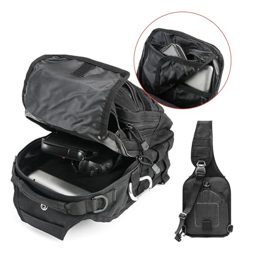 gracedon Tactical Chest Backpack Sling bag Pack Military Molle Assault Range Bags for Outdoor Sports Travel