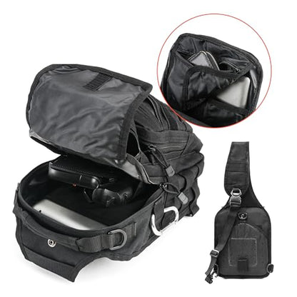 gracedon Tactical Chest Backpack Sling bag Pack Military Molle Assault Range Bags for Outdoor Sports Travel