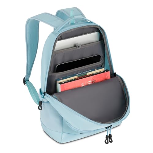 SwissGear Orientation Laptop Backpack, Light Blue, 17"x12"x7" - color: Light Blue, style: Orientation