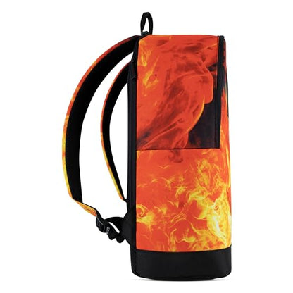 Hurley Unisex-Kids Graphic Backpack, Fire, One Size - color: Fire