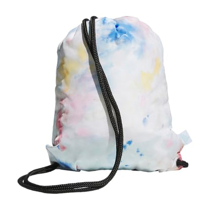 adidas Ready Sackpack – Drawstring Backpack Lightweight Small Gym Bag - color: Tie Dye Wash Halo Mint Green/White/Black/1.0