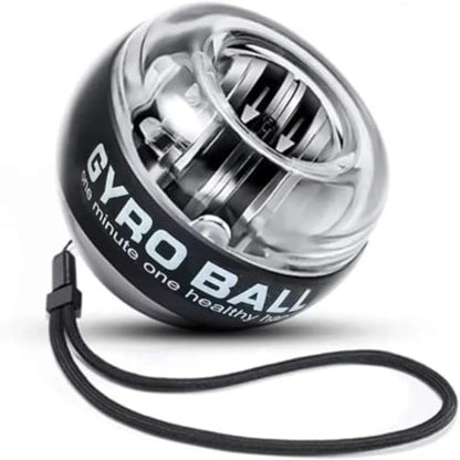 Gyro Ball Wrist Trainer – Auto Start Power Ball for Forearm, Grip & Hand Strength – Gyroscopic Exerciser for Athletes, Musicians & Rehab