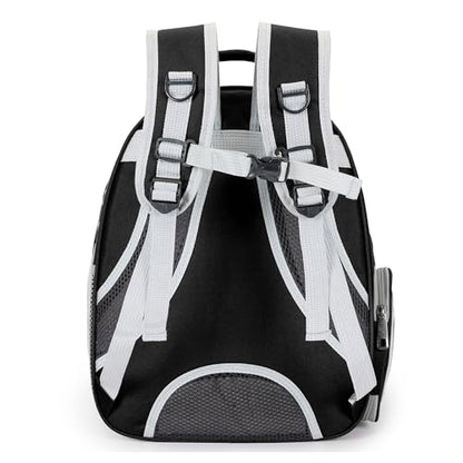 Cat Bubble Backpack Carrier for Small Medium Dogs Cats Carrying Bag, Airline Approved Pet Travel Carrying Bag Dog Hiking Walking Outdoor Backpack (Black) - color: Black