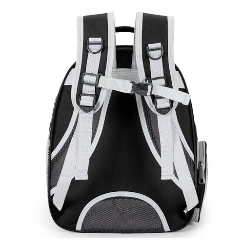 Cat Bubble Backpack Carrier for Small Medium Dogs Cats Carrying Bag, Airline Approved Pet Travel Carrying Bag Dog Hiking Walking Outdoor Backpack (Black) - color: Black
