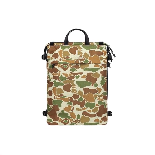 Helinox TERG All Way Square Backpack, Outdoor High-Performance Bag 20L, 1.9lbs, Rugged Materials, Waterproof Zippers (Duck Camo) - color: Duck Camo