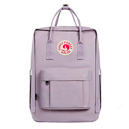 KALIDI Casual Laptop Backpack 15 Inches Classic Camping Rucksack Travel Outdoor Square Daypack College Hiking Gym Bag, Purple - color: Purple
