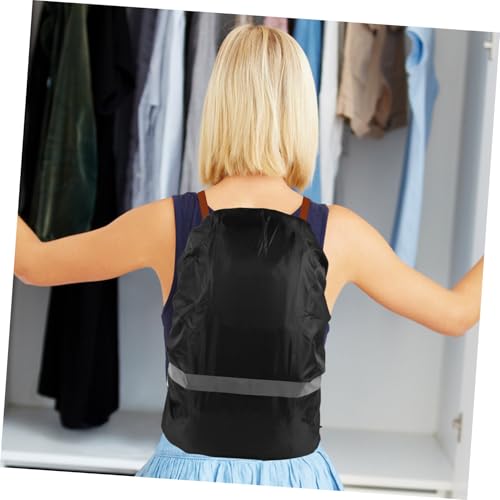 ibasenice Back Rain Cover Rear Bag Rain Covers Waterproof Back Covers Rucksacks Covers Waterproof School Bag - color: Black
