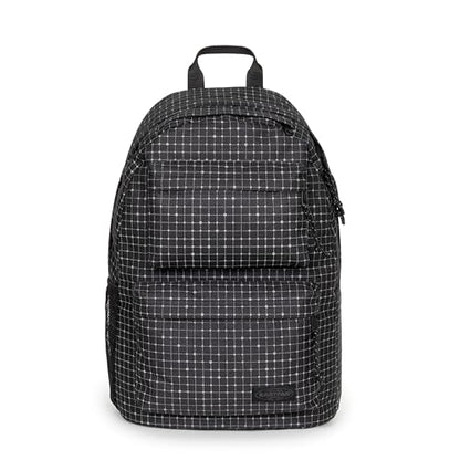 EASTPAK Padded Double – 24L Squared Backpack with Dual Front Pockets, 13” Laptop Sleeve, Bottle Holder & Padded Straps, Refleks Space Black - color: Refleks Space Black
