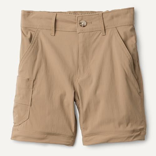 Amazon Essentials Active Boys' Water Repellent Regular Fit Active Hiking Outdoor Pants - color: Mushroom Brown, size: Large