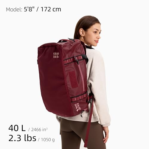 Utility Duffle Bag 40L, Convertible Backpack for Travel, Gym & Commute, Water Repellent - color: Valkyrie