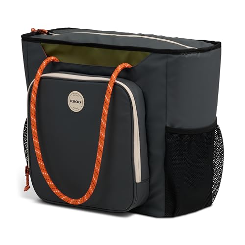 Igloo Soft Cooler Bag | Summit Series | Insulated Cooler Tote | Backpack Cooler - color: Tactical Gray 30 Can