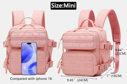 9L Mini Backpack for Men and Women, Small Backpack for Gym Hiking Travel Sports Running (Pink) - color: 9l-pink
